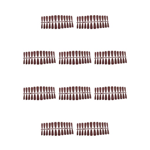 Qarigey 24 piezas de polvo brillante para uñas postizas, cobertura completa, puntas de uñas extralargas con purpurina, herramienta de arte de Rosa oscuro 10piezas