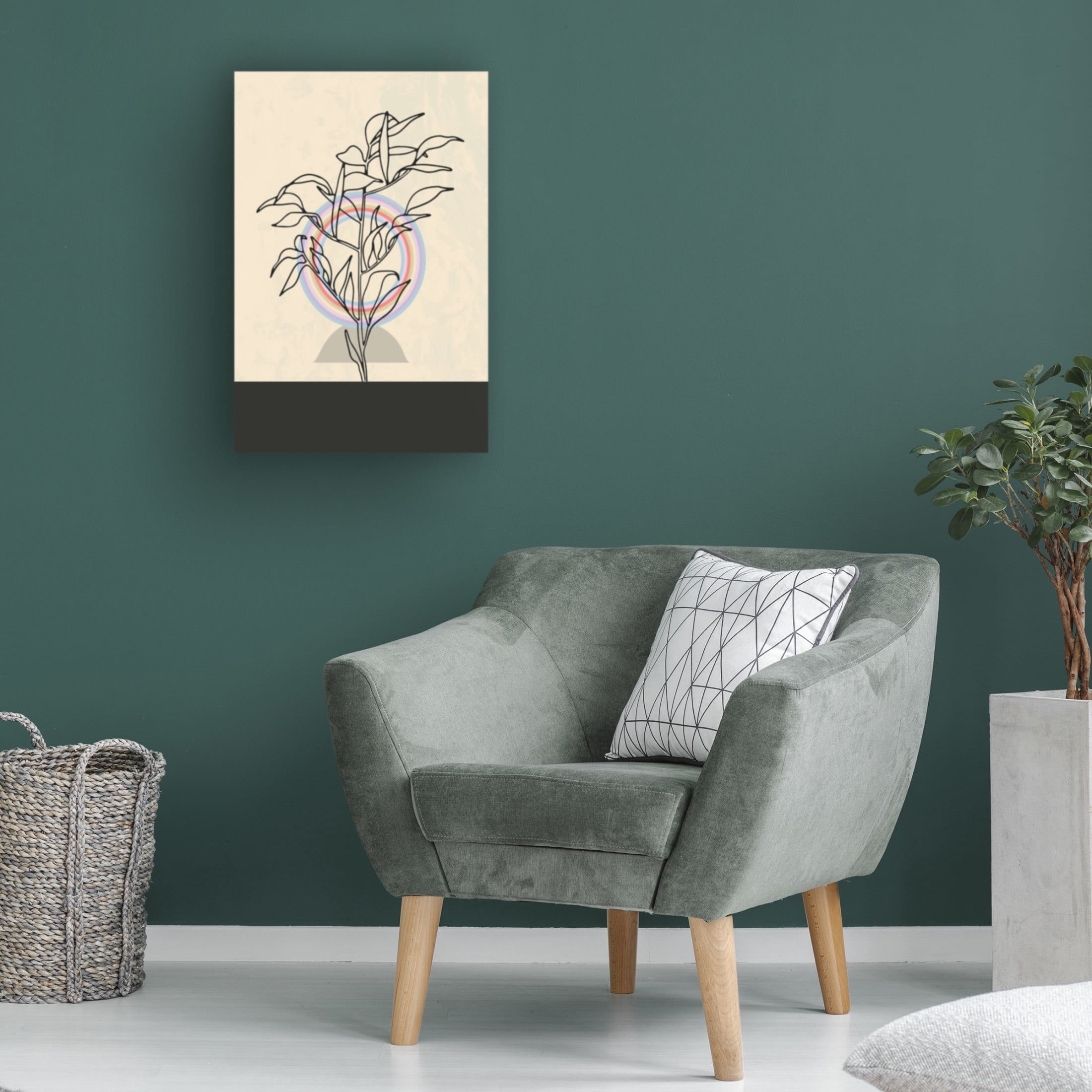 Trademark Fine Art NKTN Abstract Flower 2 Canvas Wall Art