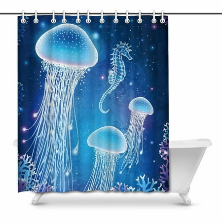 Mkhert Fairy Tale Galaxy Seahorse And Jellyfish Under Sea Mkhert Fairy Tale Galaxy Seahorse And