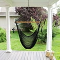 thumbnail image 4 of Bliss Hammocks Island Rope Hammock Chair with Spreader Bar - Black, 60" L x 40" W, 4 of 6