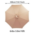 thumbnail image 2 of 6-Rib 3m Outdoor Garden Umbrella Replacement Fabric N L, 6 Ribs Umbrella Replacement 10ft Patio Umbrella Replacement Cloth Outdoor Garden Parasol Replacement Fabric, 2 of 8