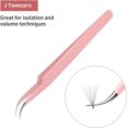 thumbnail image 2 of FADLASH Pinces à Extensions de Cils Précision Pointe Courbée Pinces à Extensions de Cils Isolation & Techniques de Volume Outils d'Application Professionnelle, 2 of 7