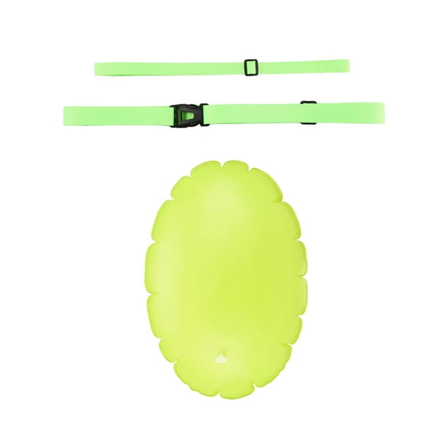 Boya de Natación de Seguridad Cola Flotador Inflable Verde