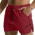 thumbnail image 6 of MELDVDIB Mens Gym Shorts Lightweight Quick Dry Side Split Workout Athletic Running Shorts with Pockets Red XL, 6 of 6