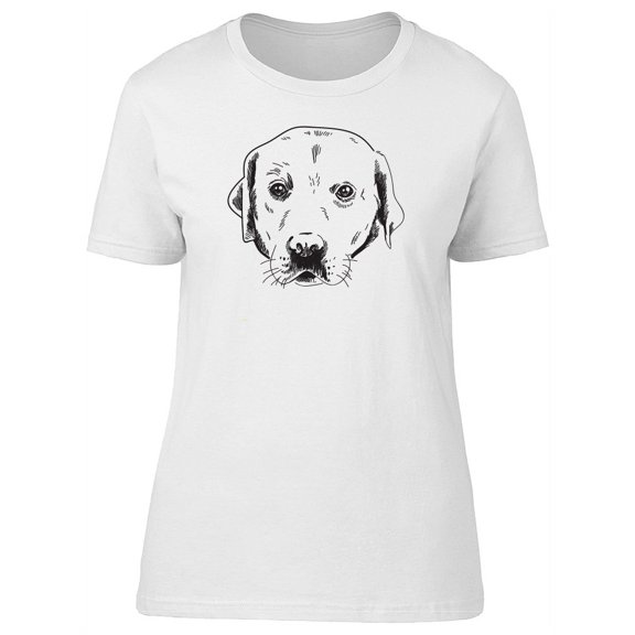 Labrador Retriever Face Sketch Tee Women's -Image by Shutterstock