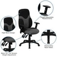 thumbnail image 6 of Flash Furniture Abbott High Back Ergonomic Black and Gray Mesh Swivel Task Office Chair with Adjustable Arms, 6 of 13