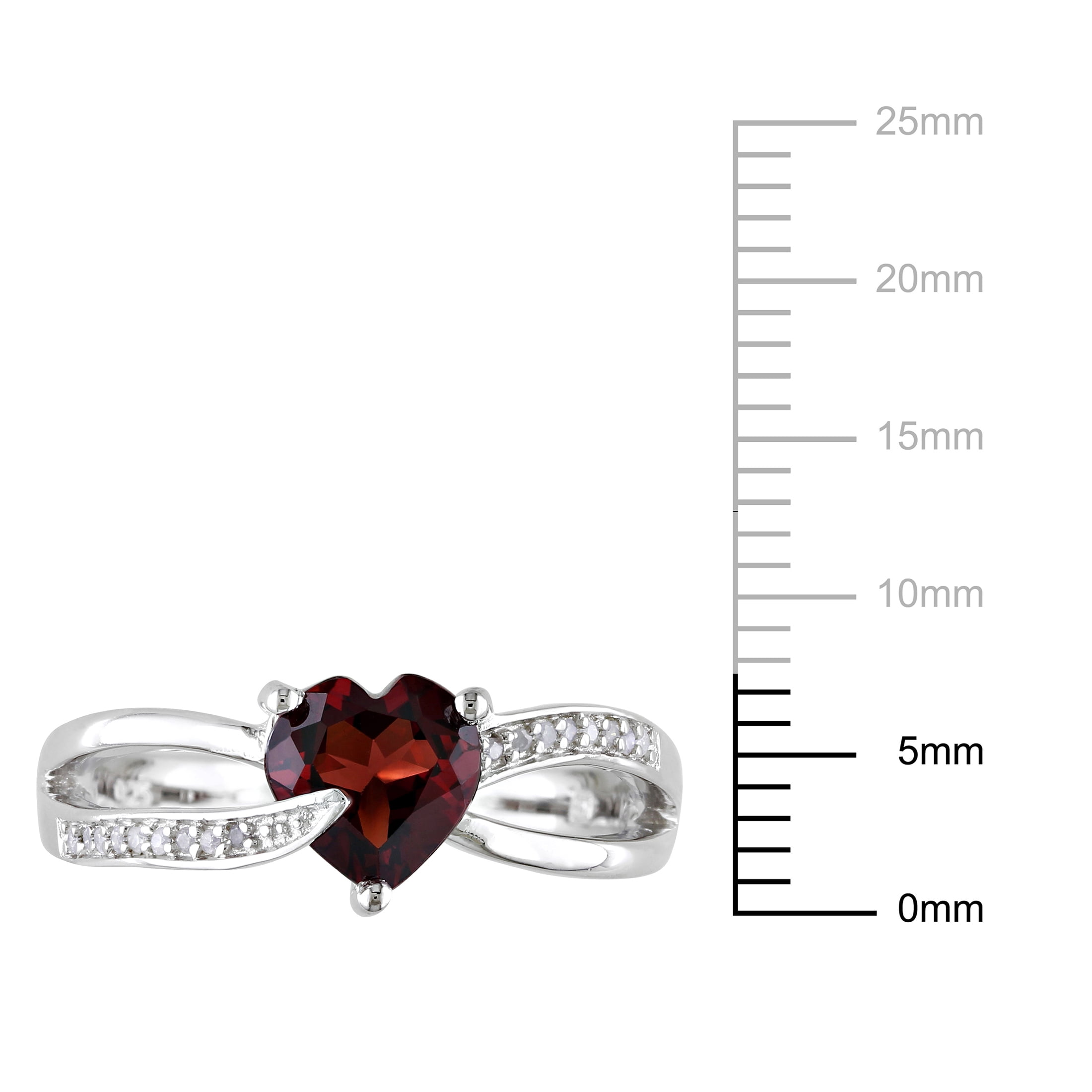 Everly Women's Garnet Sterling Silver Ring