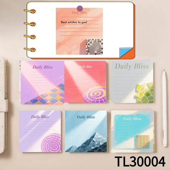 Convenience At Your Fingertips Sticky Notes (3.54×3.54 Inches),100-Pack with105 Various Emoticon Stickers,Whimsical Fry Adventures on Every Page