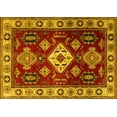 thumbnail image 1 of Ahgly Company Indoor Rectangle Geometric Yellow Traditional Area Rugs, 2' x 5', 1 of 4