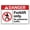Warning Sign 4, variant on Danger Flashing Red Light Indicates Hazardous Atmosphere Do Not Enter Sign - 8"x12" Premium Rust-Free Sun-Proof Aluminum Yard Sign for House