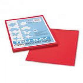 4Pc Pacon Tru-Ray Construction Paper, 76 lbs. 9 x 12, Festive Red, 50 Sheets/Pack