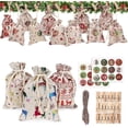 thumbnail image 2 of Cotton Bedding Advent Calendar, Advent Calendar To Fill Yourself, Advent Calendar To Fill Large, Bags For Advent Calendar (24 Pieces 12 Patterns), 2 of 4