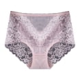 thumbnail image 3 of Elegant Women's Mid High Waist Lace Panties Seamless Briefs for Effortless Comfort and Style, 3 of 3