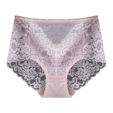 kpoplk Women Thongs Underwear T-back Low Rise Hipster Underpants XXL Pink