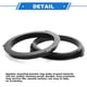 thumbnail image 4 of Anillo Espaciador de Altavoz Unique Bargains Adaptador de Altavoz Tweeter para Ford Fiesta 2011-2019 para 6.5'' ABS 2 Pcs, 4 of 7