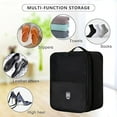 thumbnail image 4 of Shoe Bags for Travel, Holds 3 Pair of Shoes for Travel Portable Shoes Pouch and Daily Use Storage Pouch with Handle-Black, 4 of 5