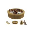thumbnail image 1 of Cama para gatos plegable y portátil fabricada en cartón de alta densidad de 50cm, perfecta para tu sofá y la comodidad, el bienestar y las garras de tu gato JAMW Sencillez, 1 of 4