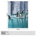 thumbnail image 4 of COMIO Blanket - Soft, Warm, and Allergy-Friendly Soft Throw Blanket Throw Blanket for Home, Camping, and Gifting Penguins On The Iceberg, 4 of 6