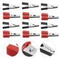 MANLINGDA Electric Test Clips Mini Alligator Clips 40pcs Insulated