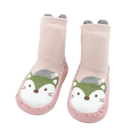 

Newborn Baby Boys Girls Cartoon Animal Floor Socks Anti-Slip Baby Step Socks CHMORA