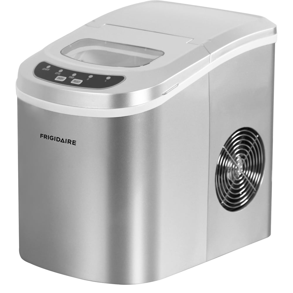 Frigidaire 26 lb. Countertop Ice Maker, (EFIC102), Silver