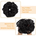thumbnail image 4 of Pony Tail Hair Extension Bun Hairpiece Wrap Chignon Big Wave Curls Scrunchie Synthetic Hair for Women, 4 of 8