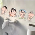 thumbnail image 2 of Pegatinas impermeables de dibujos animados de Anime Crayon Shin Chan para coche y motocicleta, pegatinas de baño Kawaii, pegatinas decorativas para azulejos, 2 of 5