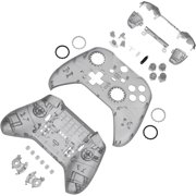 eXtremeRate Clear Black Full Shell Kit for Xbox Elite Series 2 Controller - Faceplate/Backplate w/ Buttons (Model 1797)