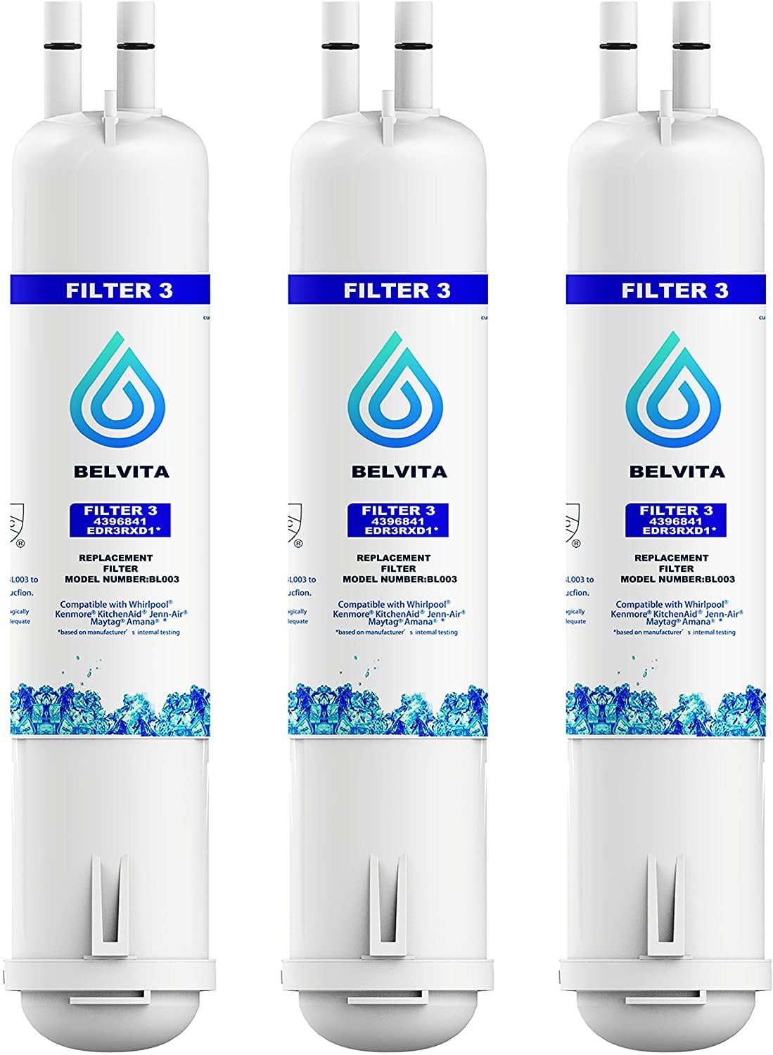 Ice Refrigerator Water Filter 3 Compatible Kenmore 9083 9030White(3pcs