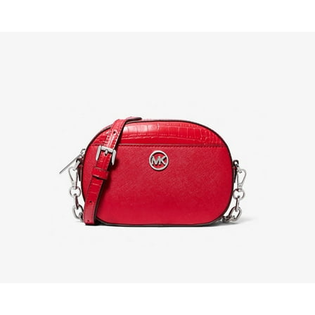 MICHAEL Michael Kors Jet Set Glam Leather Crossbody Bag BRIGHT RED