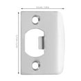 thumbnail image 2 of HAMPPLIES 2Pcs Stainless Steel Door Reinforcement Plate with Deadbolt Strike Plate Cover for Front Door Security, 2 of 8