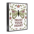 thumbnail image 2 of Stupell Industries Traditional Trust Your Heart Symmetrical Black Framed Giclee Art, 11 x 14, by Susan Ball, 2 of 8
