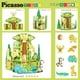 thumbnail image 4 of Set de bloques de construcción PicassoTiles con temática de safari con 8 figuras, 4 of 7