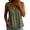 *Army Green, variant on Women's V Neck Empire Waist Babydoll Tank Top ,Casual Sleeveless Blouse Army Green,Women's Plus XXL