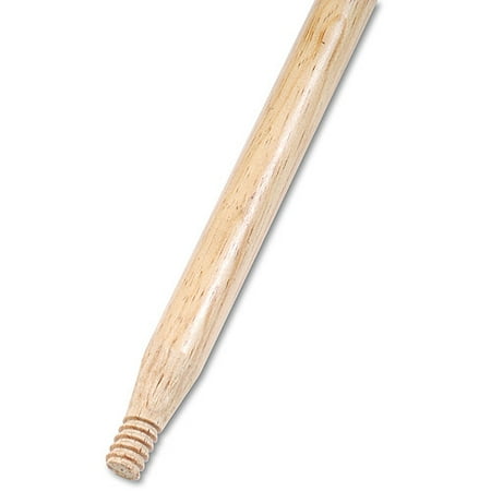 End Broom Handle Overall Boardwalk - 137 - Heavy-Duty Threaded End Lacquered Hardwood Broom Handle, 1 1/8 Dia. x 60 Long ()