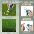 thumbnail image 4 of Herramienta de reparación Golf Divot Skylety Metal con marcador de bolas, 4 unidades, 4 of 6