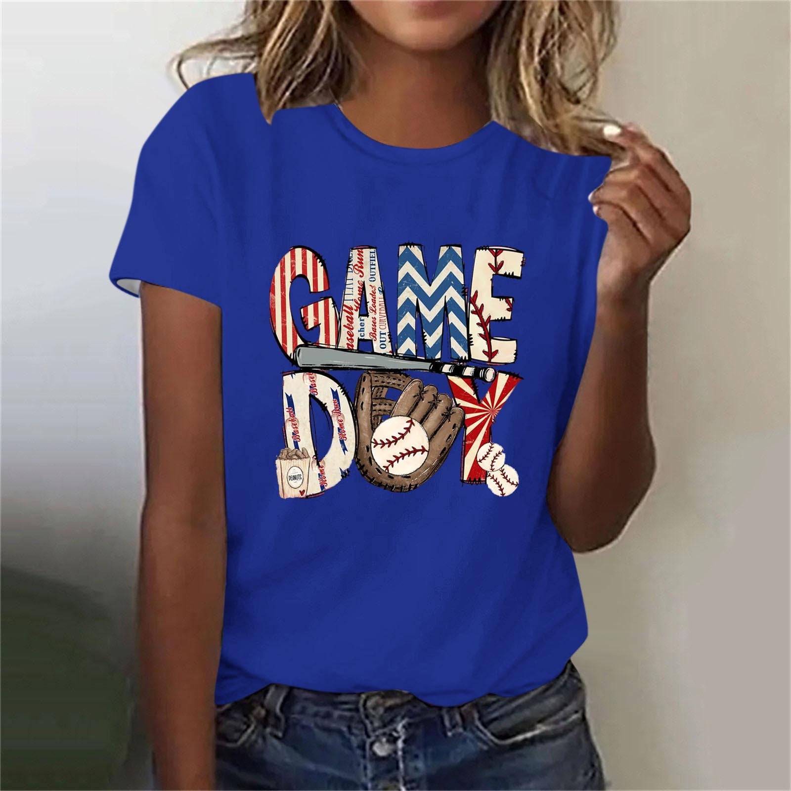 Jusgai 98 Braves Shirt Women – "If We We're A Team" Baseball Graphic Tee