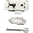 thumbnail image 4 of 2PCS Cabinet Lock Antique Cabinet Lock Decorative Furniture Lock With Key And Screw (Silver), 4 of 5