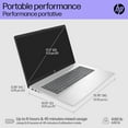 thumbnail image 4 of HP 17,3 Po HD Intel Core i3-N305 8 Go 512 Go Intel UHD Graphics Windows 11 Argent Certifié Remis à Neuf, 4 of 6