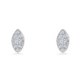 thumbnail image 2 of Marquise Stud Cluster Earrings CZ 925 Sterling Silver 6mm, 2 of 6