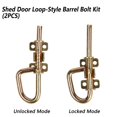 thumbnail image 2 of Pasador de puerta JIAHOO con resorte, cerrojos de barril galvanizados, 2 piezas, 2 of 7