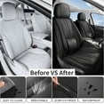 thumbnail image 4 of Car Seat Covers For Toyota Avalon 2001-2022, Breathable Waterproof Faux Leather Auto Seat Protectors with Lumbar Support, Luxury Automotive Interior Accessories Black, 4 of 6