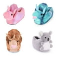 thumbnail image 5 of CreativeArrowy Unisex Soft Plush Home Slippers Animal Costume Triceratops Shoes Slippers for Men Women, 5 of 16