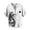 White, variant on IWRICH Men's Button up Plus Size V-Neck T Shirts Stand Collar Casual Hawaiian Stylish Shirts Ethnic Style Spring and Summer Tops 25-Black XS