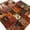 Orange, variant on Rectangle Area Rugs 6 x 9 Ft, Boho Vintage Non-Slip Residential Carpet, Brown Ethnic Middle Century Geometric Indoor Crawling Mats Runner Rugs for Living Room/Dining Room/Bedroom