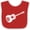 Red and White, variant on Inktastic Grunge Guitar Boys or Girls Baby Bib