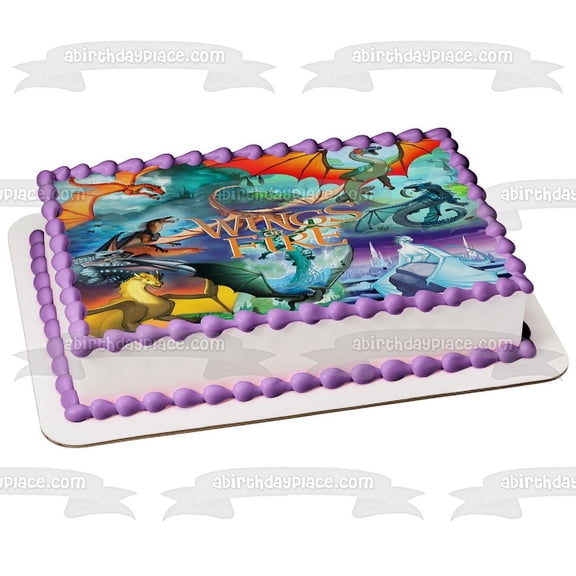 Wings of Fire Dragons Poster Edible Cake Topper Image ABPID56460