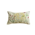 thumbnail image 2 of Hand - Embroidered Wildflower Throw Pillow - Intricate Floral Embroidery, Ultra - Soft Cotton Blend, Nature - Inspired Artistry for Cozy Home Decor, Farmhouse & Boho Aesthetic Elevation, 2 of 8