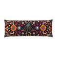 Body Pillow Cover, Colorful Mexican2 Body Pillow Cases with Zipper Soft