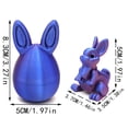 thumbnail image 3 of 3D Printed Easter Eggs with Bunny Inside,Bunny Egg,Easters Basket Stuffers for Home/Office Desktop Decor,Fun Easter Surprise Rabbit Eggs Easter Gift (C), 3 of 9